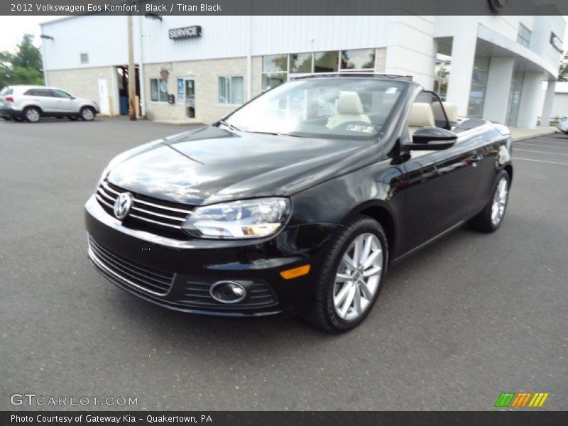 Black / Titan Black 2012 Volkswagen Eos Komfort