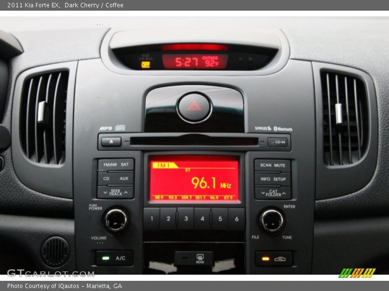 Dark Cherry / Coffee 2011 Kia Forte EX