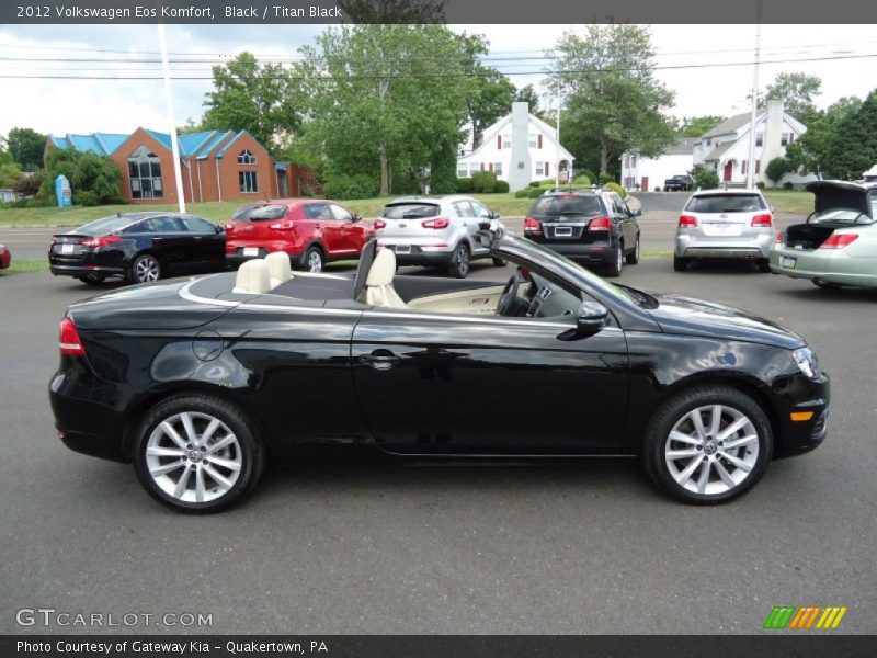 Black / Titan Black 2012 Volkswagen Eos Komfort