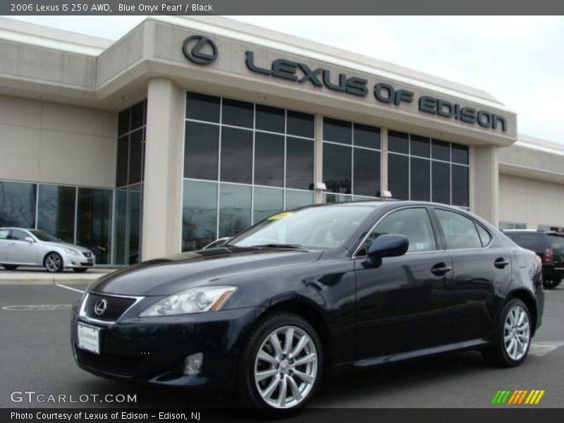 Blue Onyx Pearl / Black 2006 Lexus IS 250 AWD
