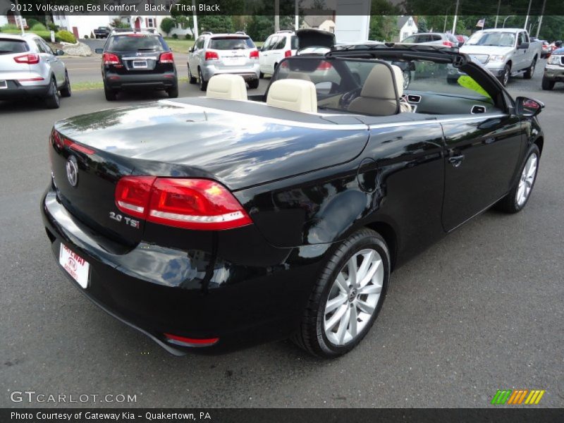 Black / Titan Black 2012 Volkswagen Eos Komfort