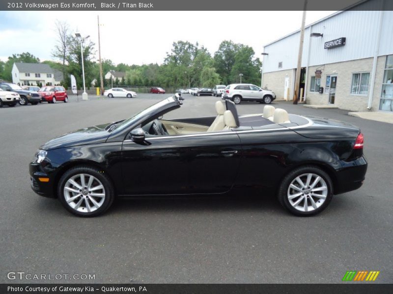 Black / Titan Black 2012 Volkswagen Eos Komfort