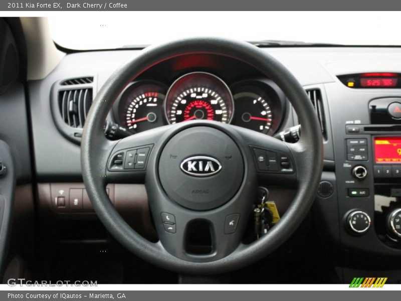 Dark Cherry / Coffee 2011 Kia Forte EX