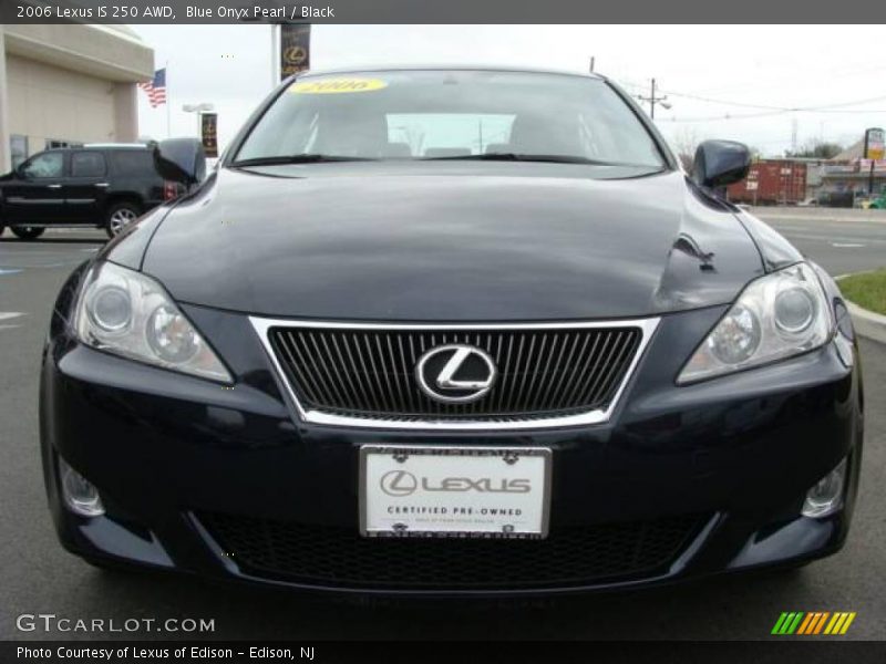 Blue Onyx Pearl / Black 2006 Lexus IS 250 AWD