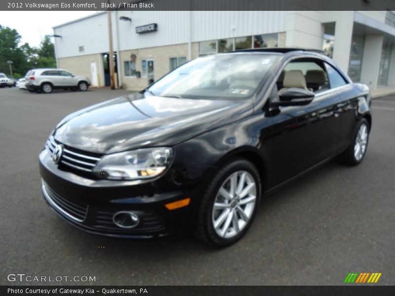 Black / Titan Black 2012 Volkswagen Eos Komfort