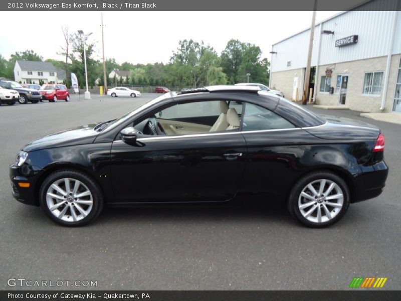 Black / Titan Black 2012 Volkswagen Eos Komfort