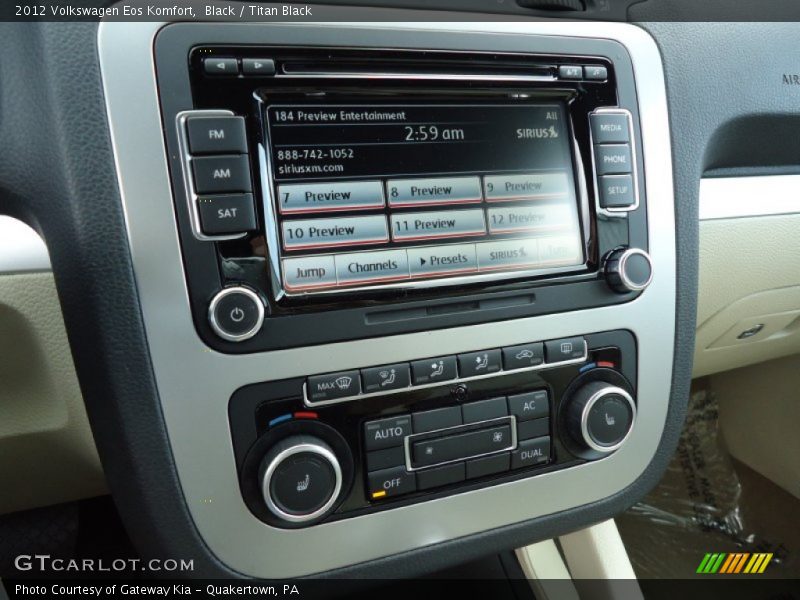 Black / Titan Black 2012 Volkswagen Eos Komfort