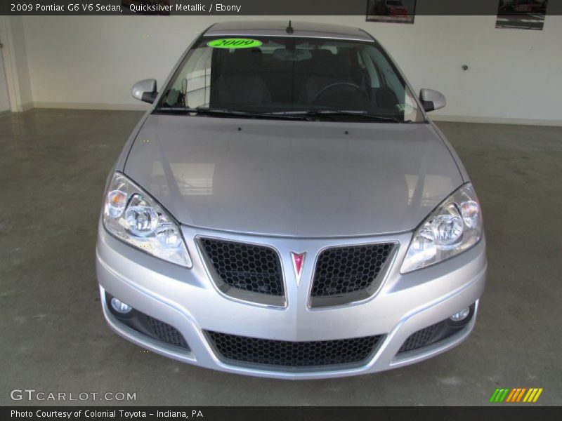 Quicksilver Metallic / Ebony 2009 Pontiac G6 V6 Sedan