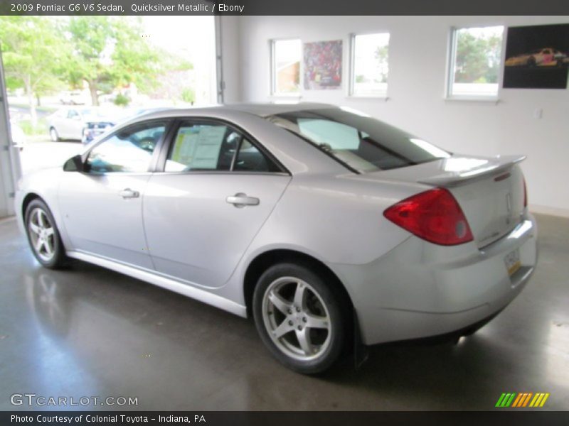 Quicksilver Metallic / Ebony 2009 Pontiac G6 V6 Sedan