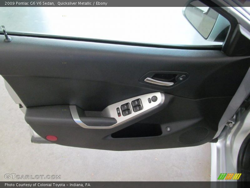 Quicksilver Metallic / Ebony 2009 Pontiac G6 V6 Sedan