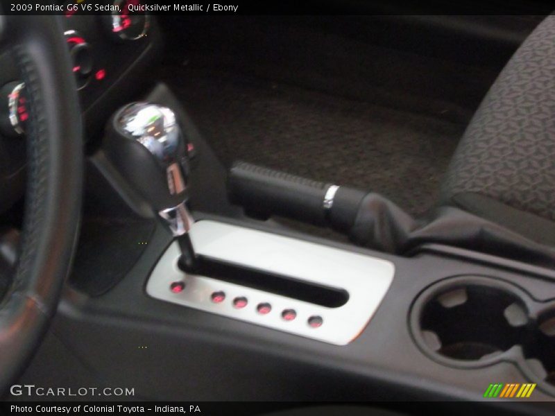 Quicksilver Metallic / Ebony 2009 Pontiac G6 V6 Sedan