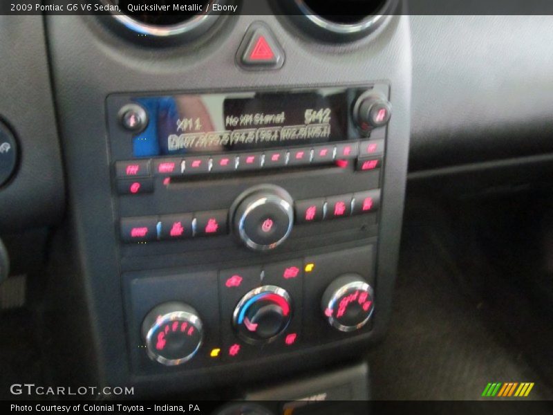 Quicksilver Metallic / Ebony 2009 Pontiac G6 V6 Sedan