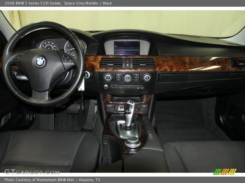 Space Grey Metallic / Black 2008 BMW 5 Series 528i Sedan