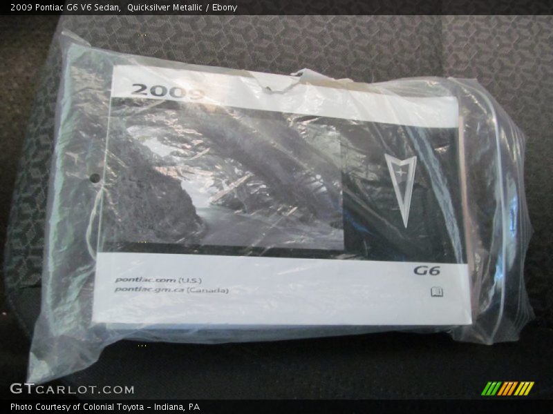 Quicksilver Metallic / Ebony 2009 Pontiac G6 V6 Sedan