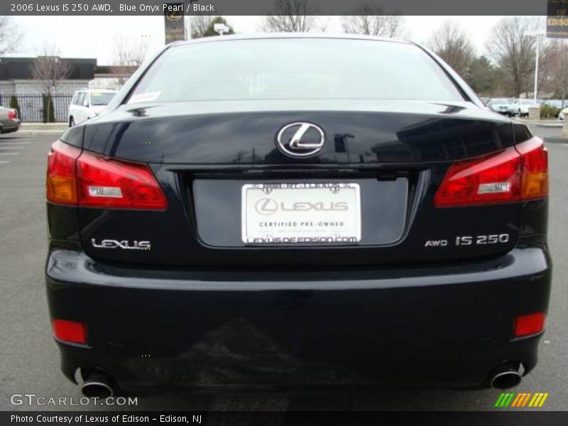 Blue Onyx Pearl / Black 2006 Lexus IS 250 AWD
