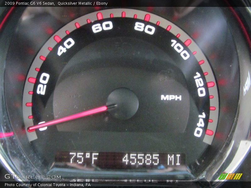 Quicksilver Metallic / Ebony 2009 Pontiac G6 V6 Sedan