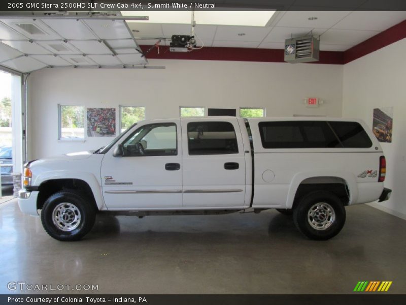 Summit White / Neutral 2005 GMC Sierra 2500HD SLT Crew Cab 4x4