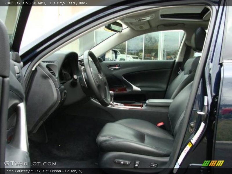 Blue Onyx Pearl / Black 2006 Lexus IS 250 AWD