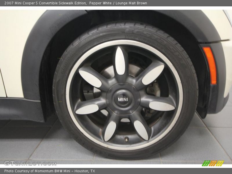 Pepper White / Lounge Malt Brown 2007 Mini Cooper S Convertible Sidewalk Edition