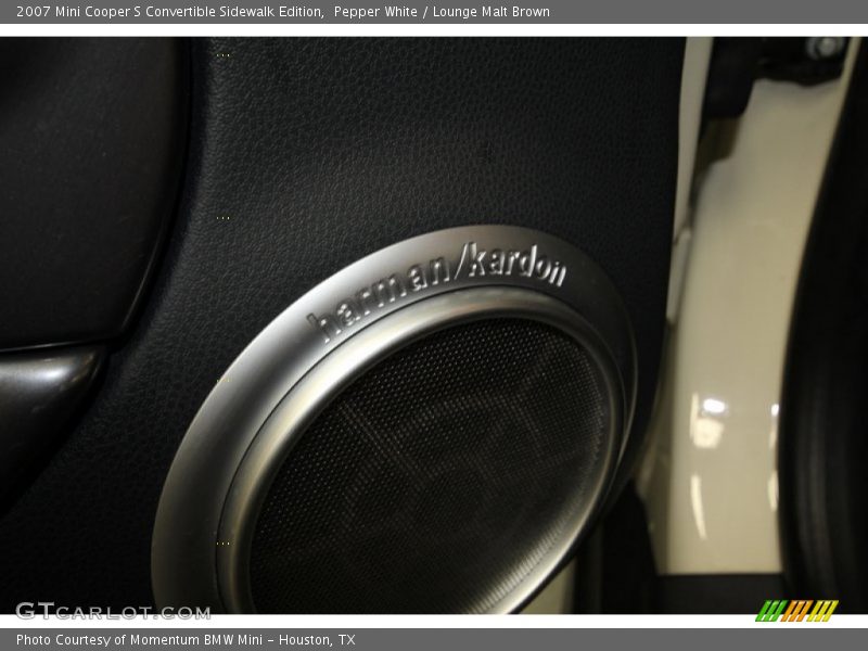 Pepper White / Lounge Malt Brown 2007 Mini Cooper S Convertible Sidewalk Edition