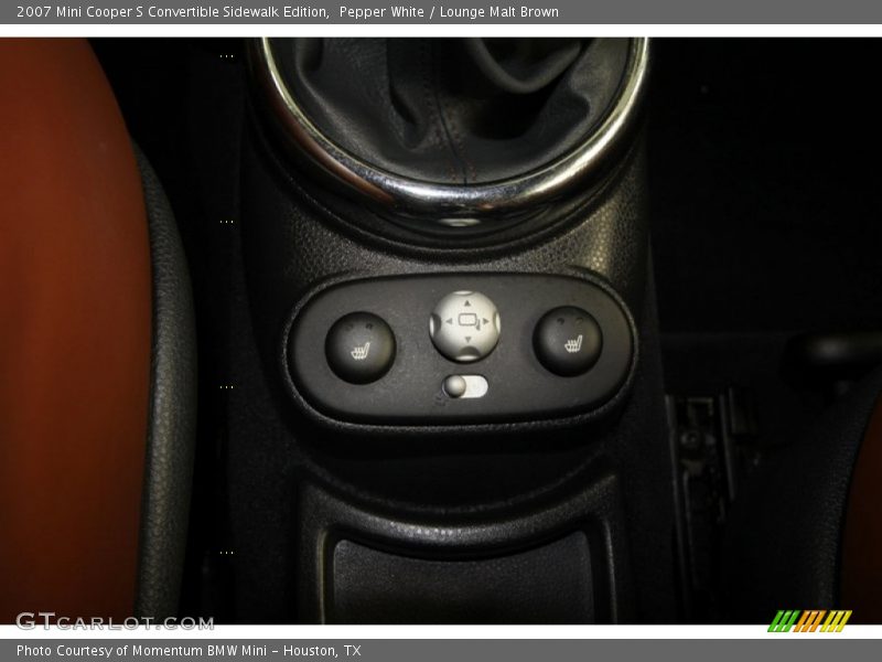 Pepper White / Lounge Malt Brown 2007 Mini Cooper S Convertible Sidewalk Edition