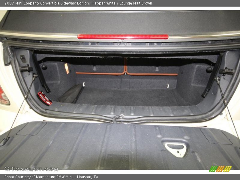 Pepper White / Lounge Malt Brown 2007 Mini Cooper S Convertible Sidewalk Edition