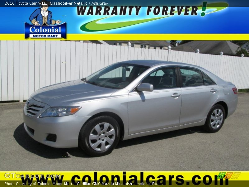 Classic Silver Metallic / Ash Gray 2010 Toyota Camry LE