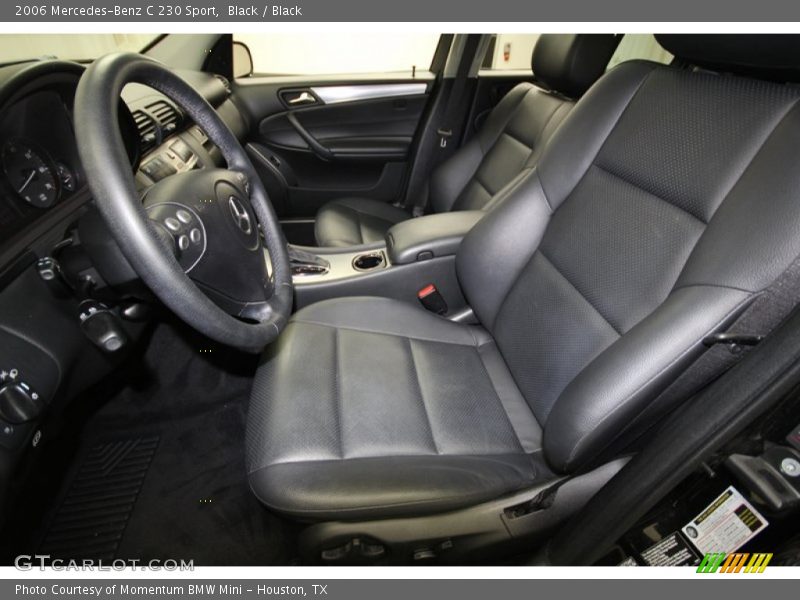 Black / Black 2006 Mercedes-Benz C 230 Sport