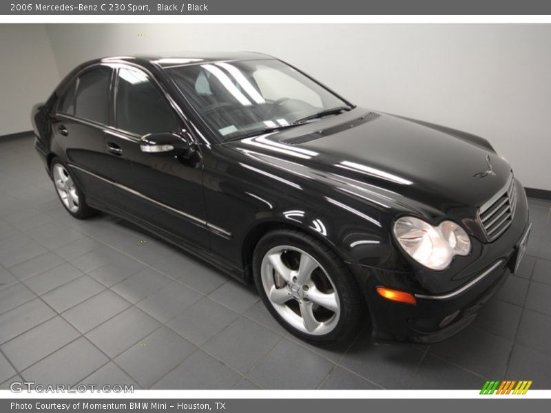 Black / Black 2006 Mercedes-Benz C 230 Sport