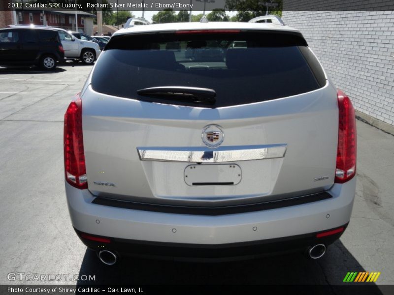 Radiant Silver Metallic / Ebony/Ebony 2012 Cadillac SRX Luxury