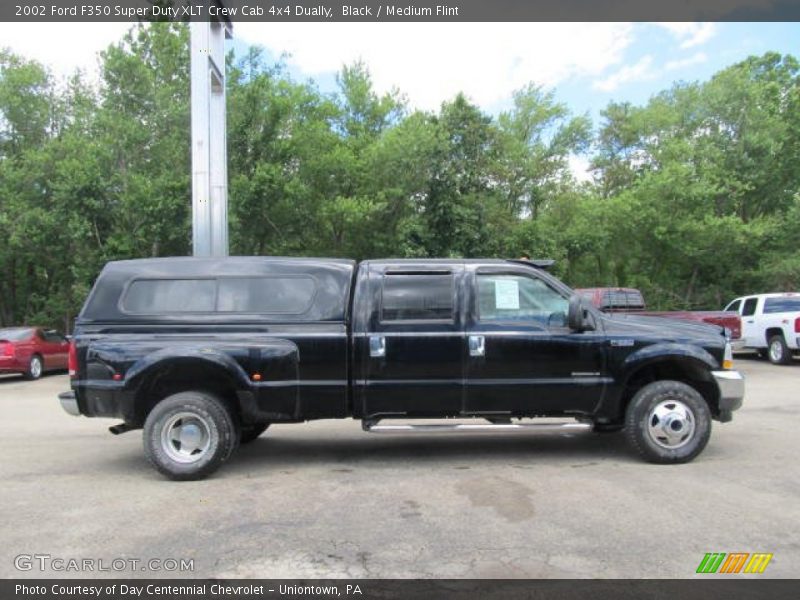 Black / Medium Flint 2002 Ford F350 Super Duty XLT Crew Cab 4x4 Dually