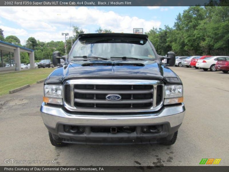Black / Medium Flint 2002 Ford F350 Super Duty XLT Crew Cab 4x4 Dually