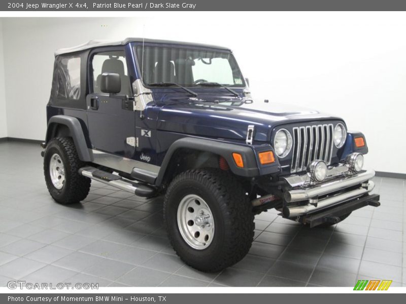 Patriot Blue Pearl / Dark Slate Gray 2004 Jeep Wrangler X 4x4