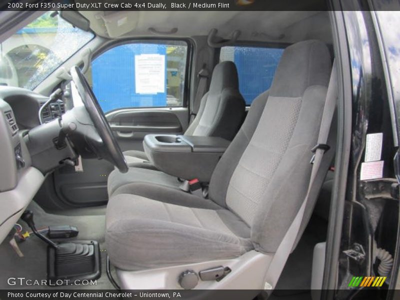 Black / Medium Flint 2002 Ford F350 Super Duty XLT Crew Cab 4x4 Dually