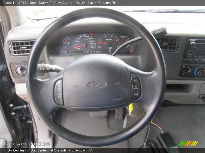 Black / Medium Flint 2002 Ford F350 Super Duty XLT Crew Cab 4x4 Dually