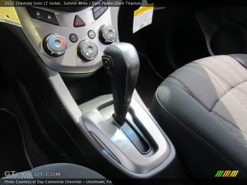 Summit White / Dark Pewter/Dark Titanium 2012 Chevrolet Sonic LT Sedan
