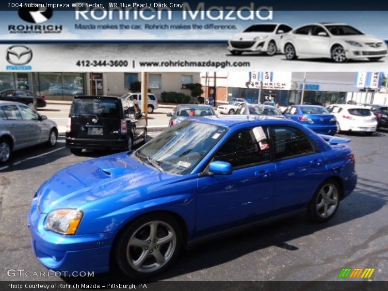 WR Blue Pearl / Dark Gray 2004 Subaru Impreza WRX Sedan