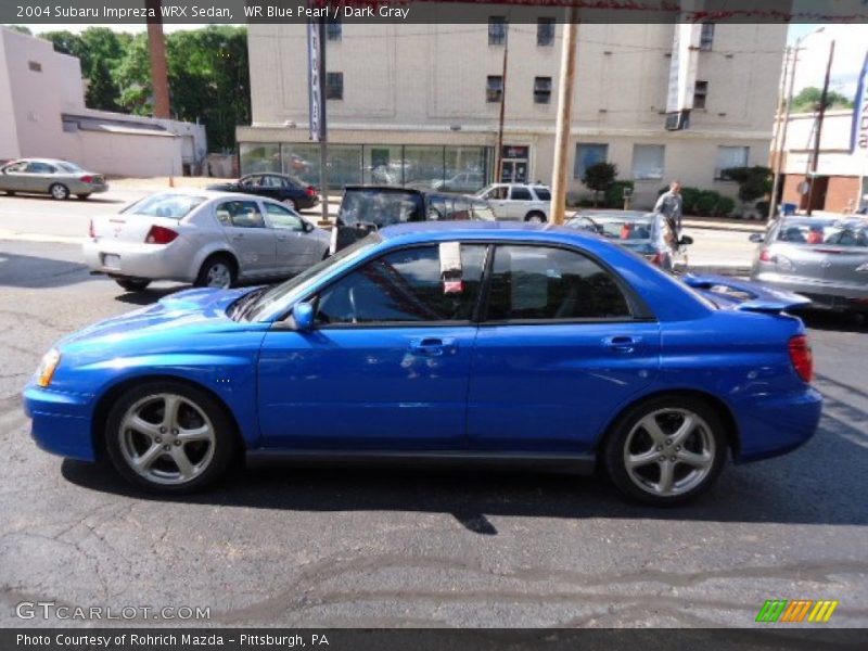 WR Blue Pearl / Dark Gray 2004 Subaru Impreza WRX Sedan