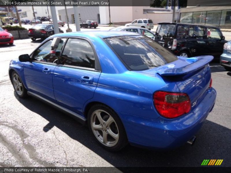 WR Blue Pearl / Dark Gray 2004 Subaru Impreza WRX Sedan