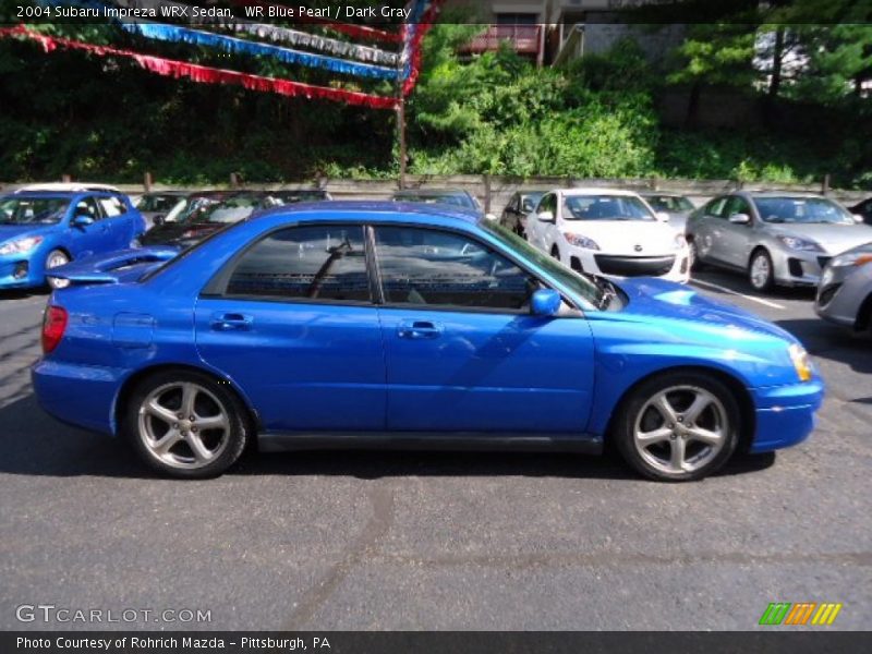 WR Blue Pearl / Dark Gray 2004 Subaru Impreza WRX Sedan