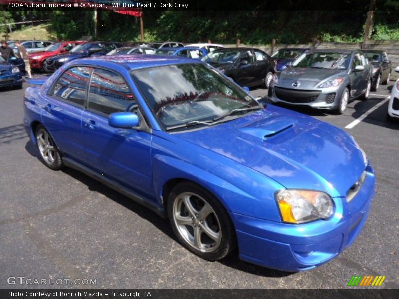 WR Blue Pearl / Dark Gray 2004 Subaru Impreza WRX Sedan