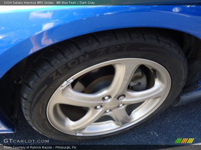 WR Blue Pearl / Dark Gray 2004 Subaru Impreza WRX Sedan