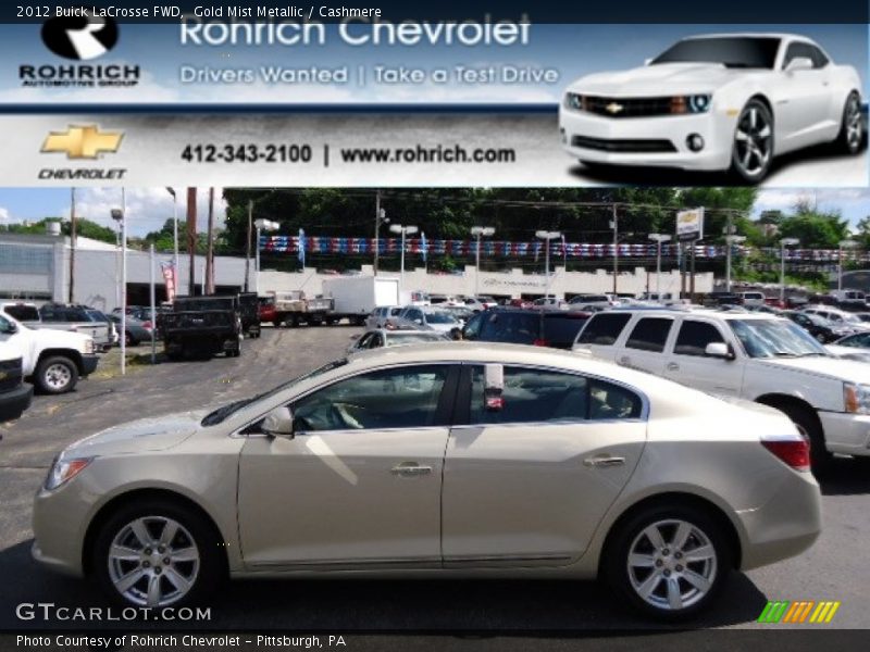 Gold Mist Metallic / Cashmere 2012 Buick LaCrosse FWD