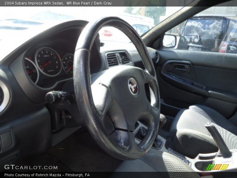 WR Blue Pearl / Dark Gray 2004 Subaru Impreza WRX Sedan