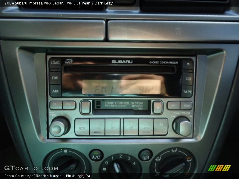 WR Blue Pearl / Dark Gray 2004 Subaru Impreza WRX Sedan