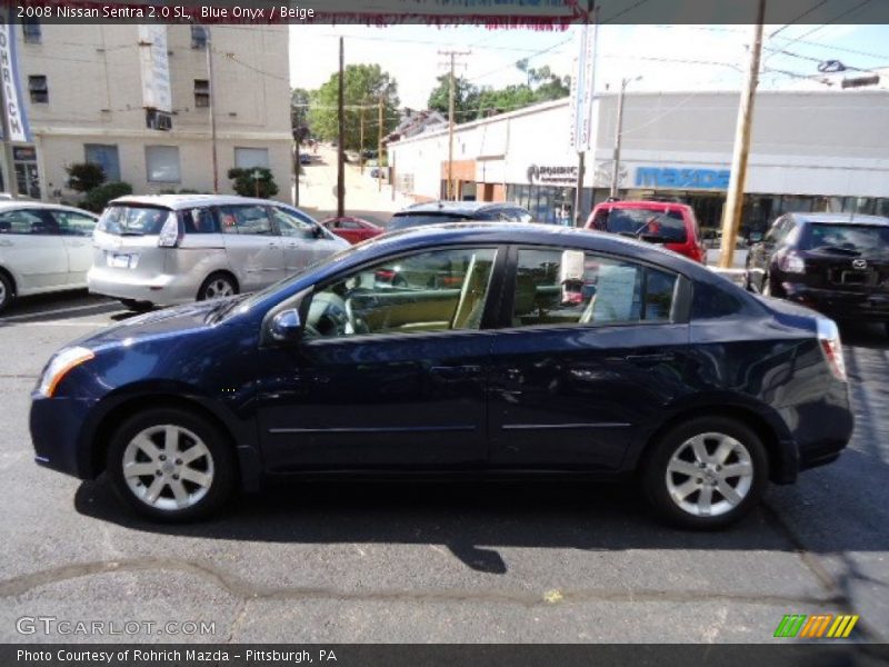 Blue Onyx / Beige 2008 Nissan Sentra 2.0 SL