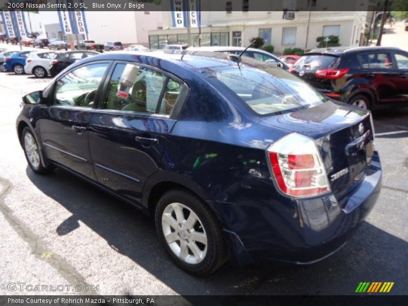 Blue Onyx / Beige 2008 Nissan Sentra 2.0 SL