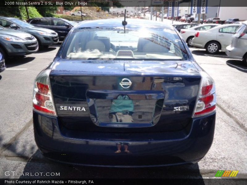 Blue Onyx / Beige 2008 Nissan Sentra 2.0 SL