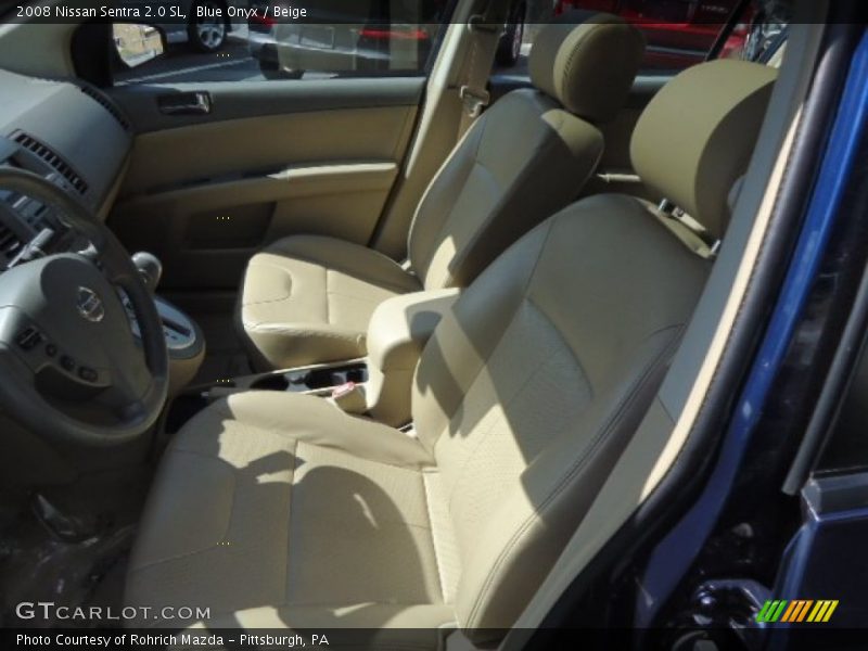 Blue Onyx / Beige 2008 Nissan Sentra 2.0 SL