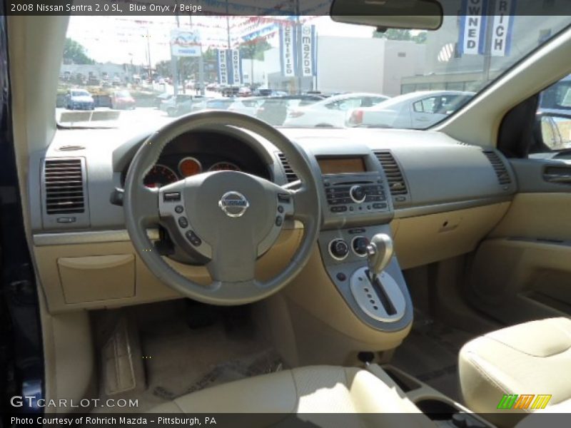 Blue Onyx / Beige 2008 Nissan Sentra 2.0 SL